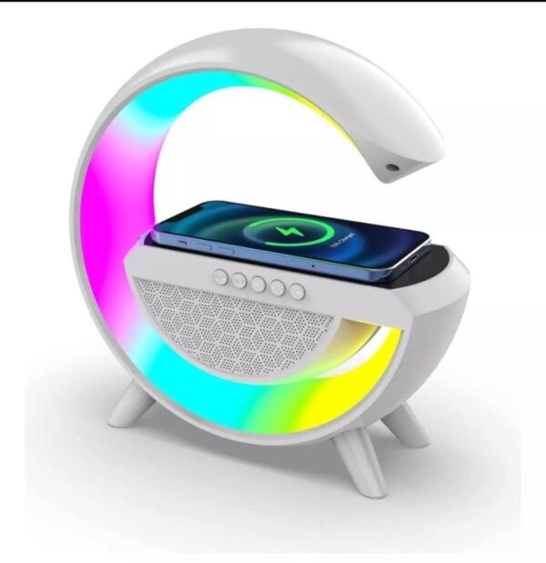 Lámpara De Luz Nocturna Rgb Con Cargador Inalámbrico.