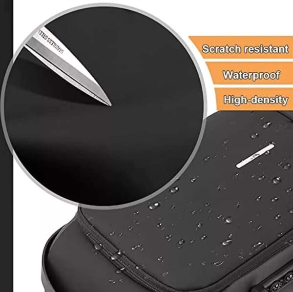 Mochila cruzada antirrobo para hombre, bolso de hombro con USB, resistente al agua, bandolera cruzada de viaje para hombre