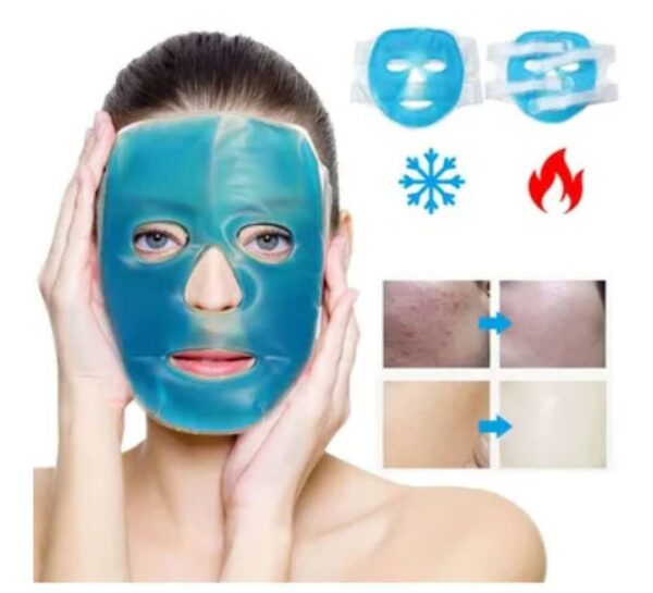 Máscara De Gel Frio Calor Antifaz Facial Refrescante Reutilizable