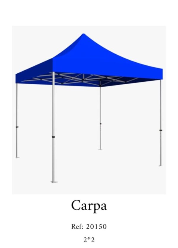 Carpa Toldo 2×2 Plegable Reforzado Impermeable Eventos